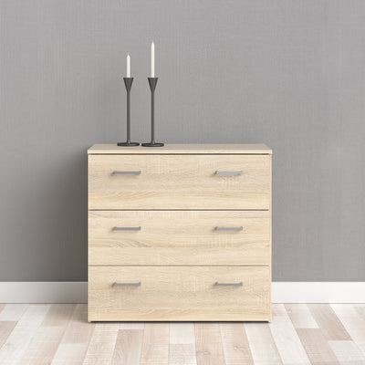Space Chest of 3 Drawers in Oak – FTG, view 9