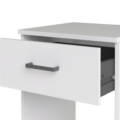 Space Bedside 1 Drawer in White – FTG, view 11
