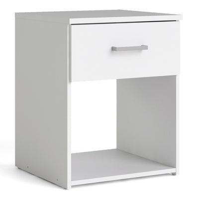 Space Bedside 1 Drawer in White – FTG