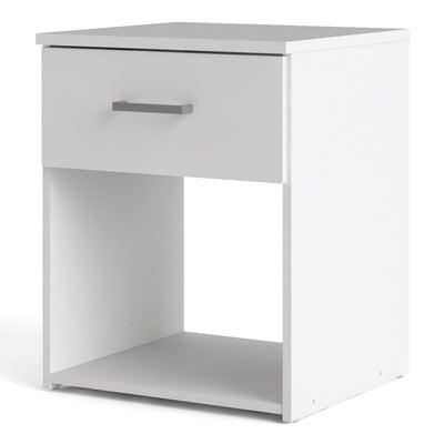 Space Bedside 1 Drawer in White – FTG, view 3