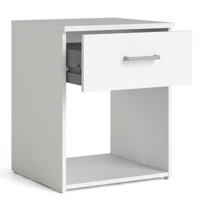 Space Bedside 1 Drawer in White – FTG, view 4