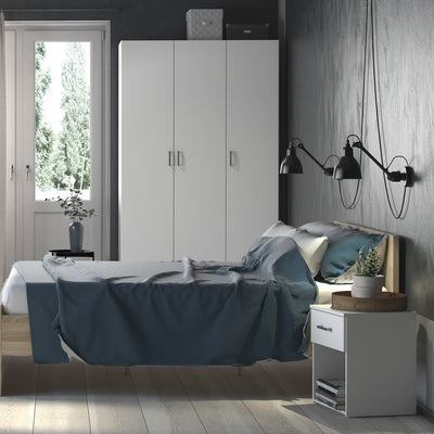 Space Bedside 1 Drawer in White – FTG, view 6