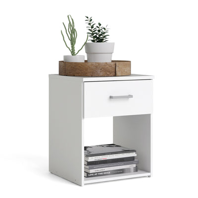 Space Bedside 1 Drawer in White – FTG, view 9