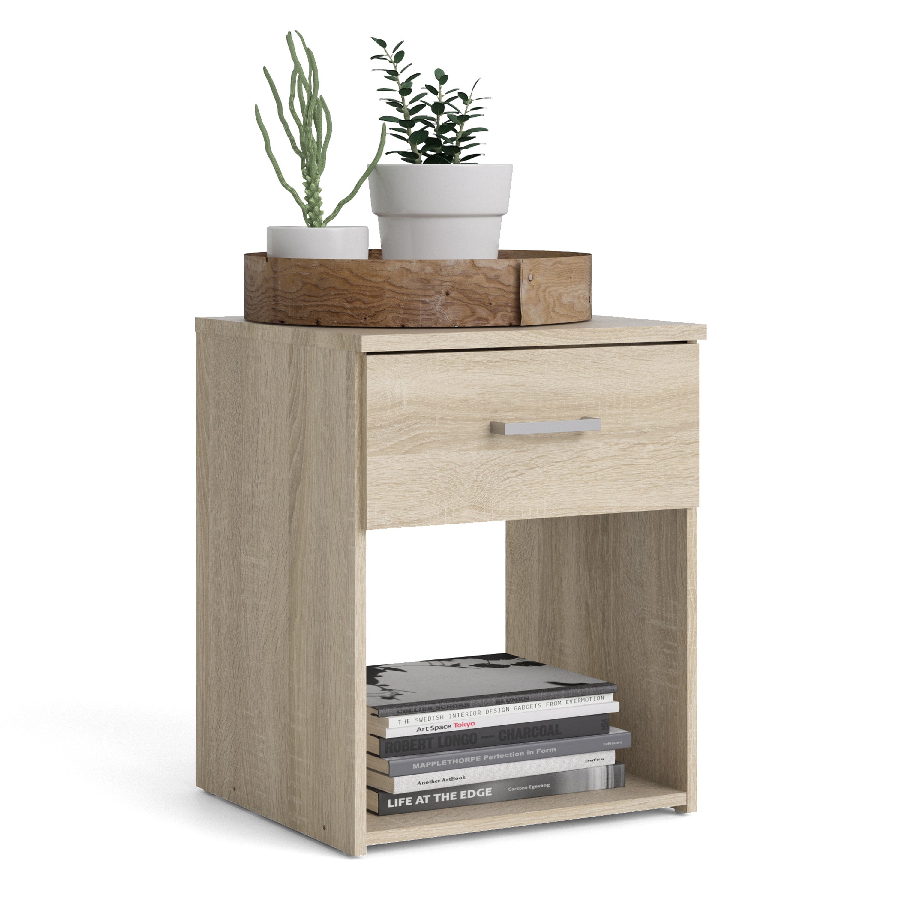 Space Bedside 1 Drawer in Oak – FTG, view 6