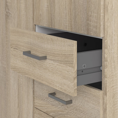 Space Wardrobe 2 Doors 3 Drawers in Oak 2000 – FTG, view 10