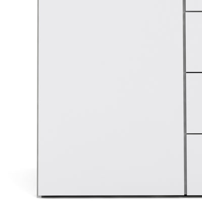 Space Wardrobe 2 Doors 3 Drawers White 1750 – FTG, view 8