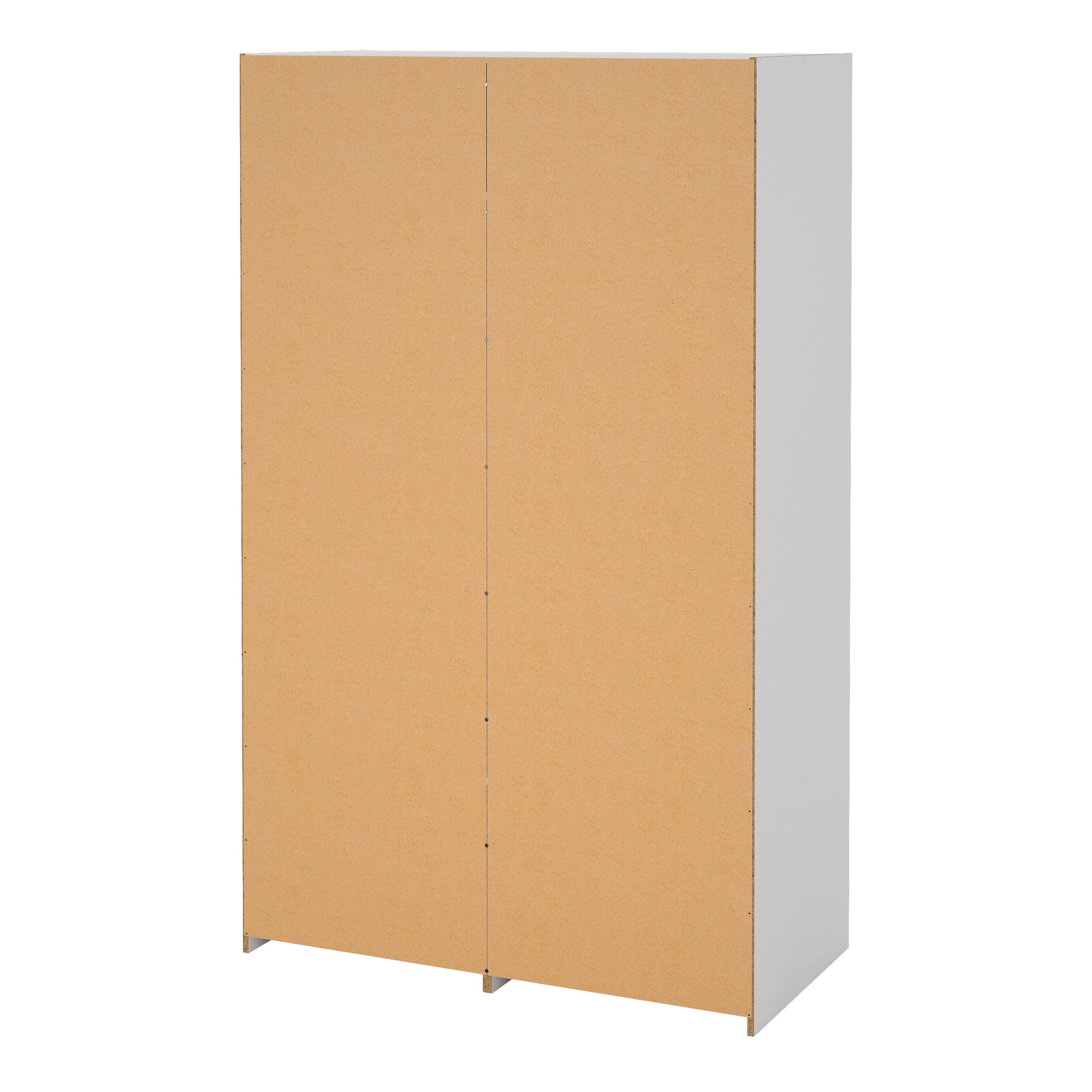 Line Wardrobe with 2 Sliding Doors and 4 Drawers, White – FTG, view 5