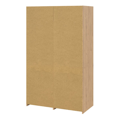 Line Wardrobe with 2 Doors 2 Drawers in Jackson Hickory Oak – FTG, view 4