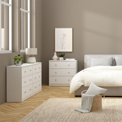 May Chest of 6 Drawers (3+3) in White – FTG, view 6