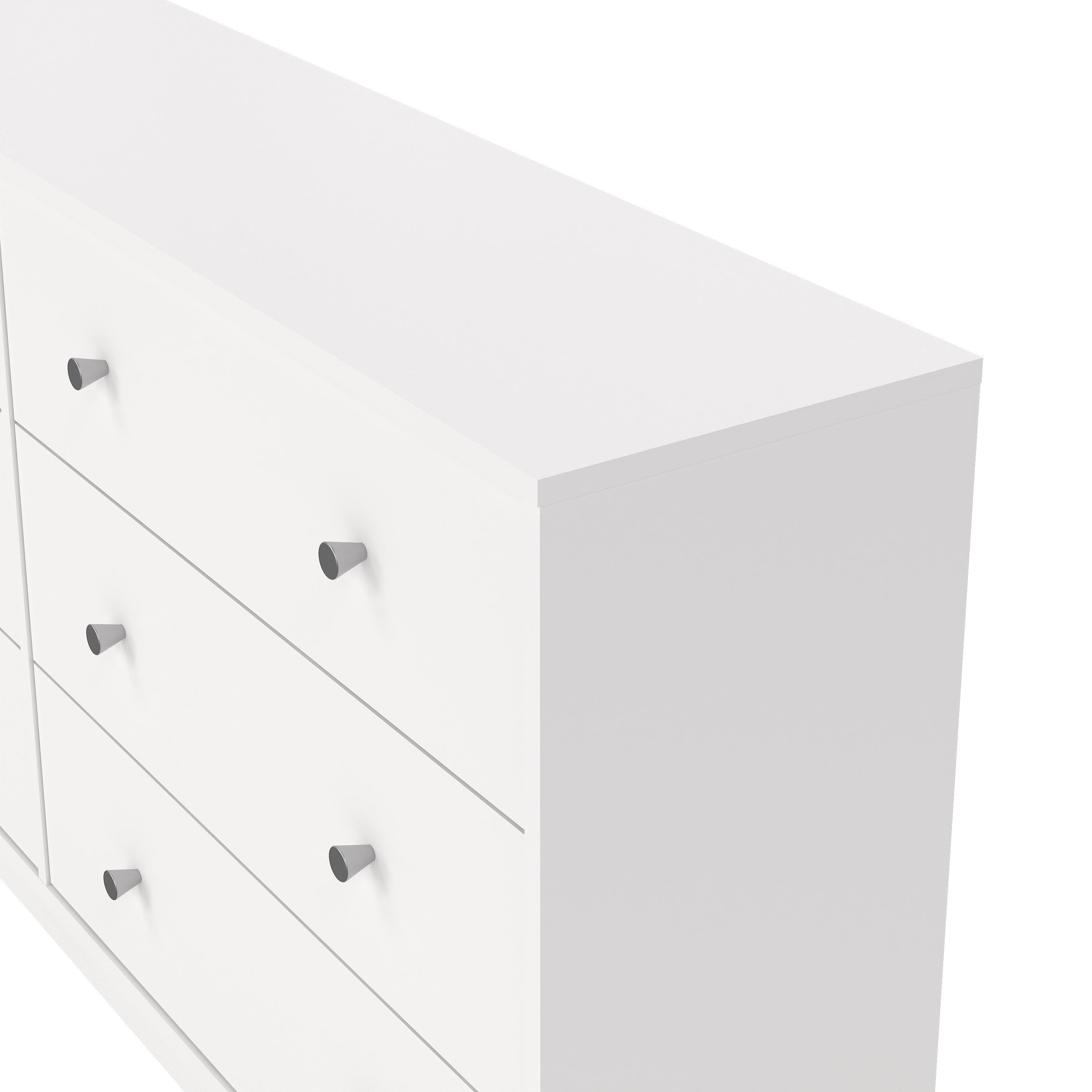 May Chest of 6 Drawers (3+3) in White – FTG, view 8