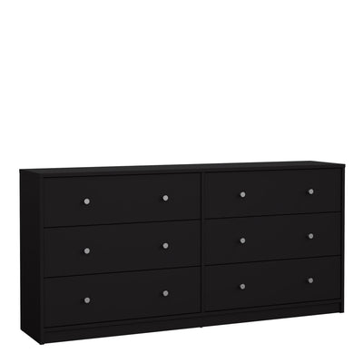 May Chest of 6 Drawers (3+3) in Black – FTG