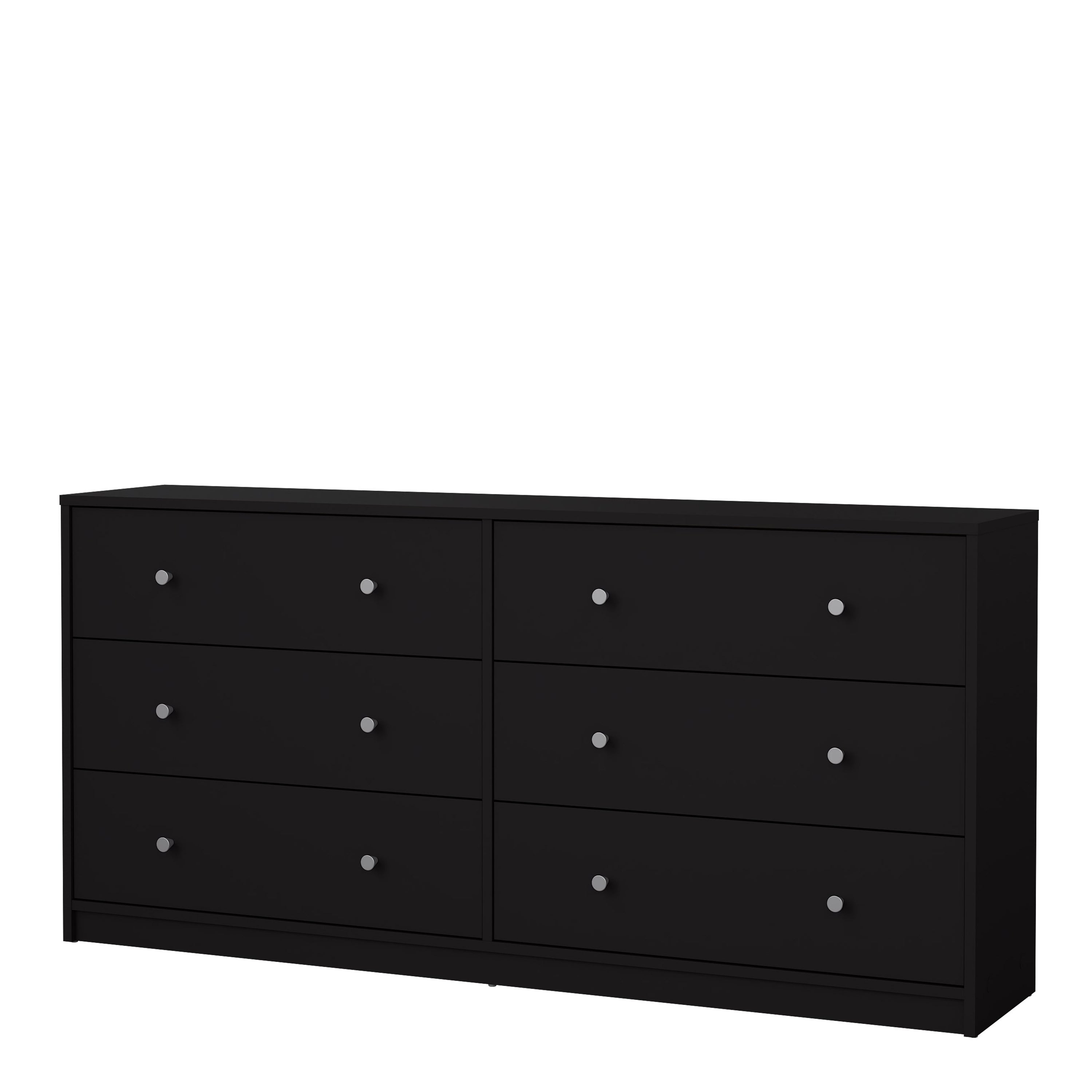 May Chest of 6 Drawers (3+3) in Black – FTG, view 3