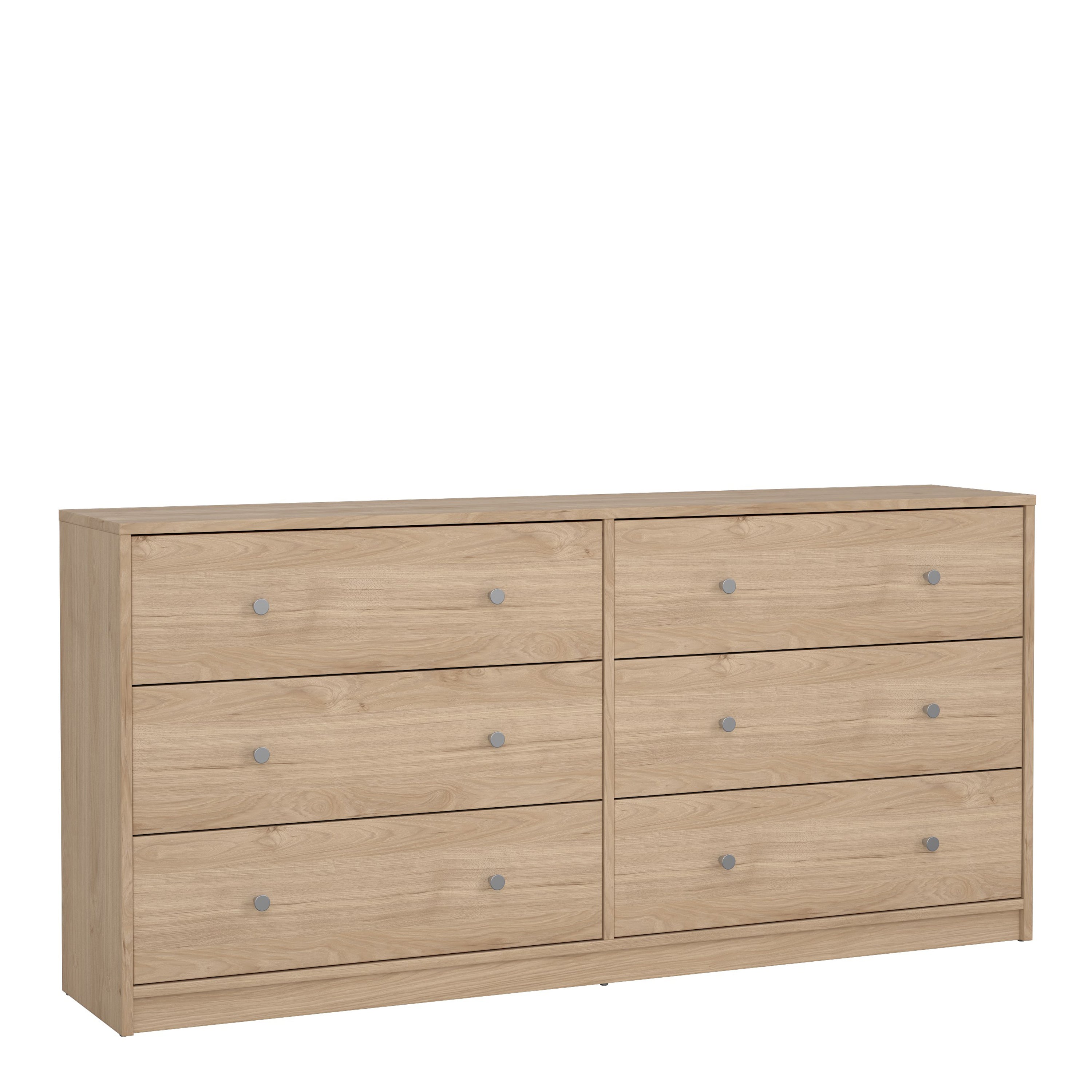 May Chest of 6 Drawers (3+3) in Jackson Hickory Oak – FTG