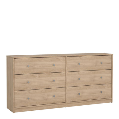 May Chest of 6 Drawers (3+3) in Jackson Hickory Oak – FTG
