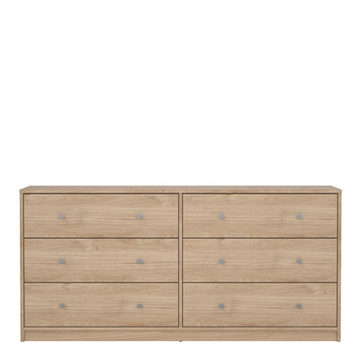 May Chest of 6 Drawers (3+3) in Jackson Hickory Oak – FTG, view 2