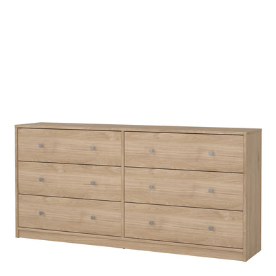 May Chest of 6 Drawers (3+3) in Jackson Hickory Oak – FTG, view 3