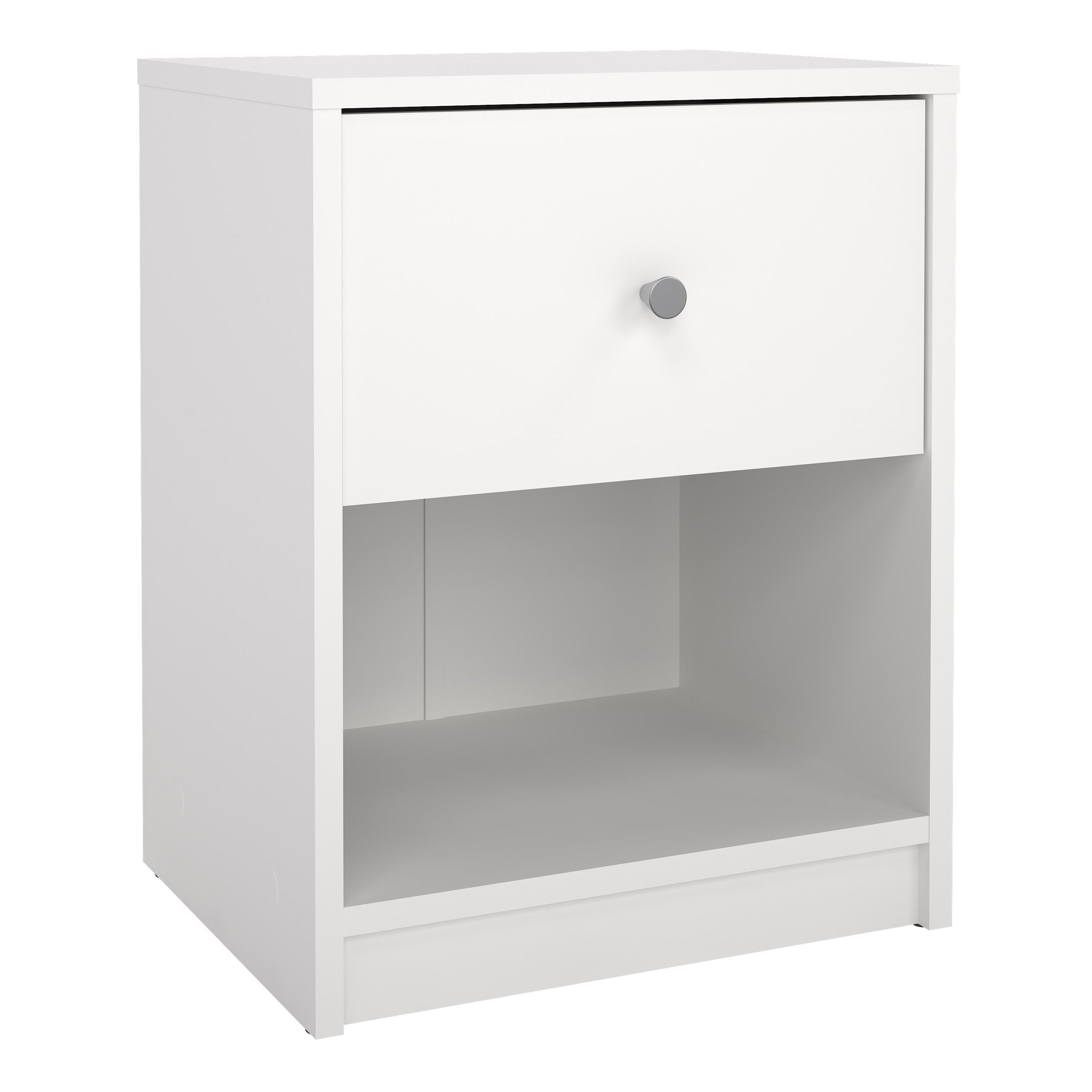 May Bedside 1 Drawer in White – FTG