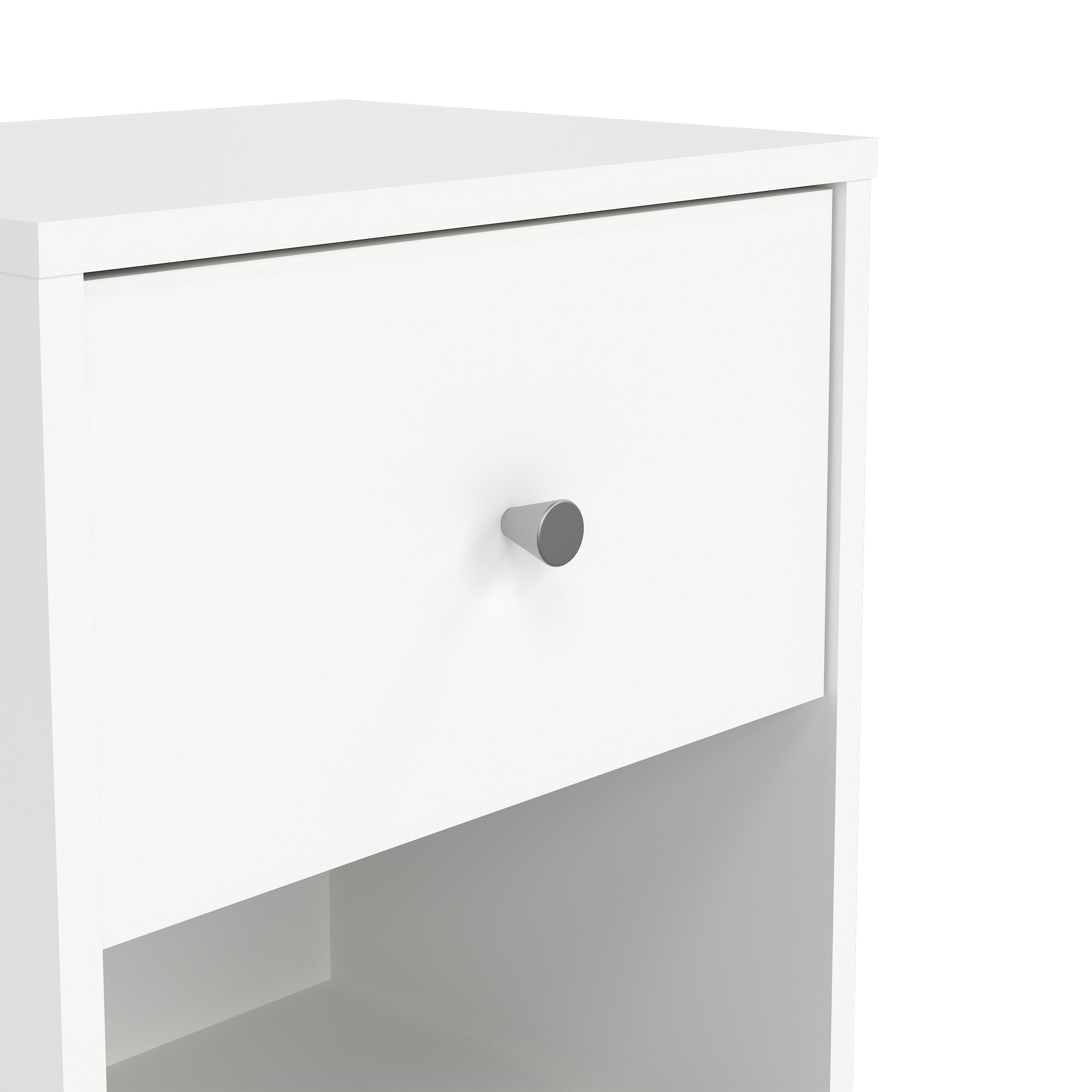 May Bedside 1 Drawer in White – FTG, view 8