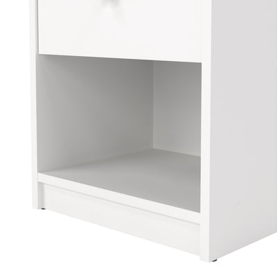 May Bedside 1 Drawer in White – FTG, view 9