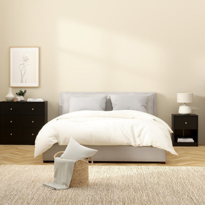 May Bedside 1 Drawer in Black – FTG, view 6
