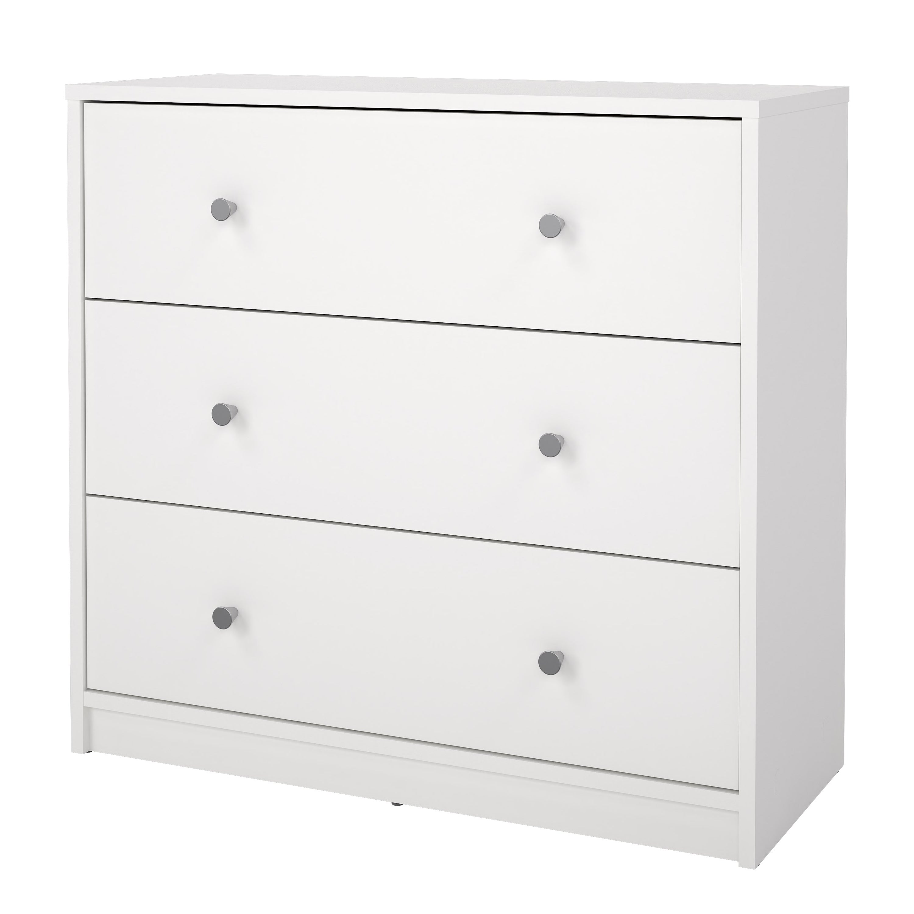 May Chest of 3 Drawers in White – FTG, view 3