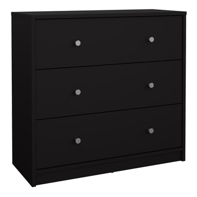 May Chest of 3 Drawers in Black – FTG