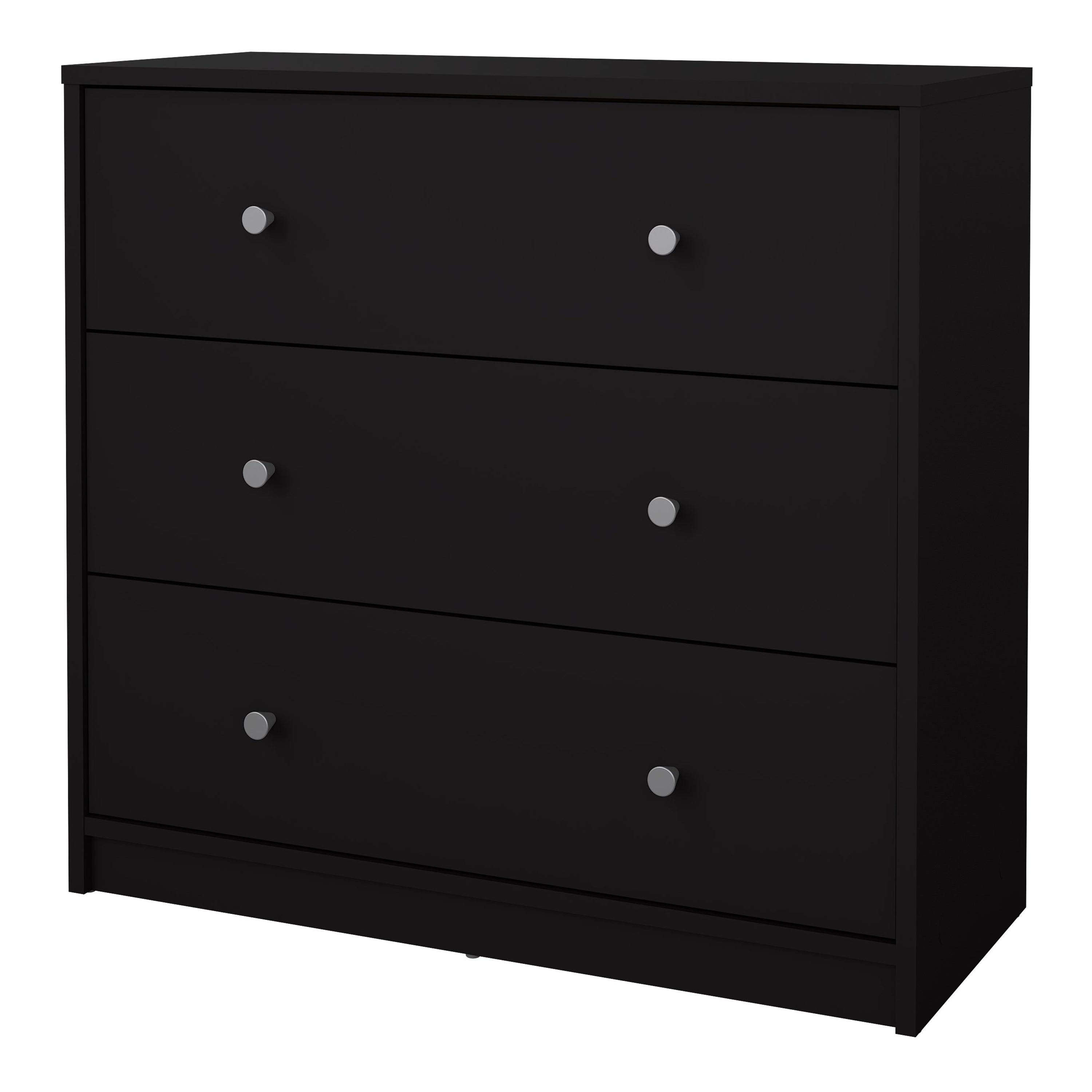 May Chest of 3 Drawers in Black – FTG, view 3