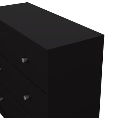 May Chest of 3 Drawers in Black – FTG, view 8
