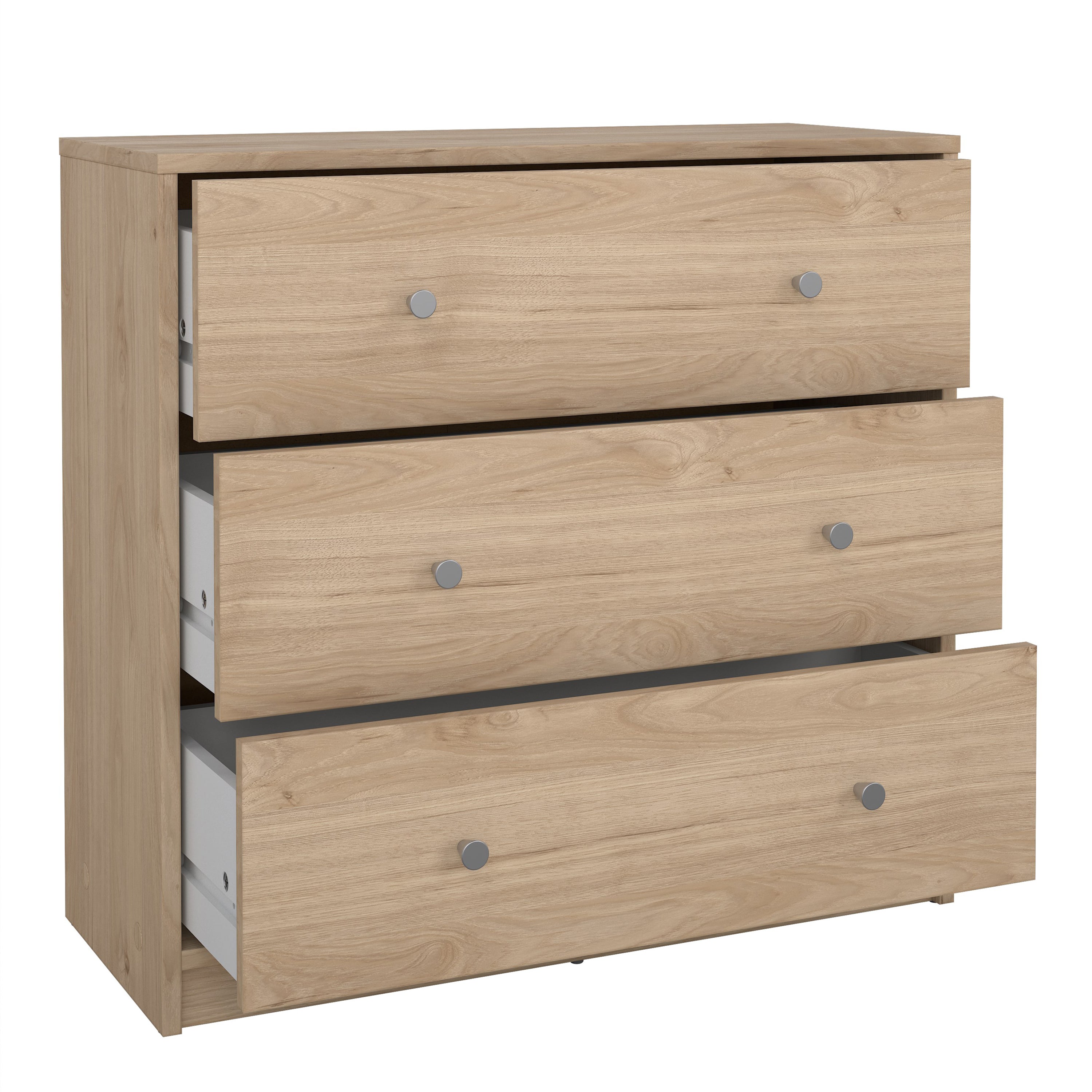 May Chest of 3 Drawers in Jackson Hickory Oak – FTG, view 5