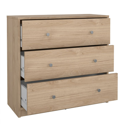 May Chest of 3 Drawers in Jackson Hickory Oak – FTG, view 5