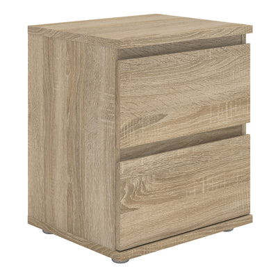 Nova Bedside 2 Drawer in Oak – FTG