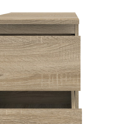 Nova Bedside 2 Drawer in Oak – FTG, view 5
