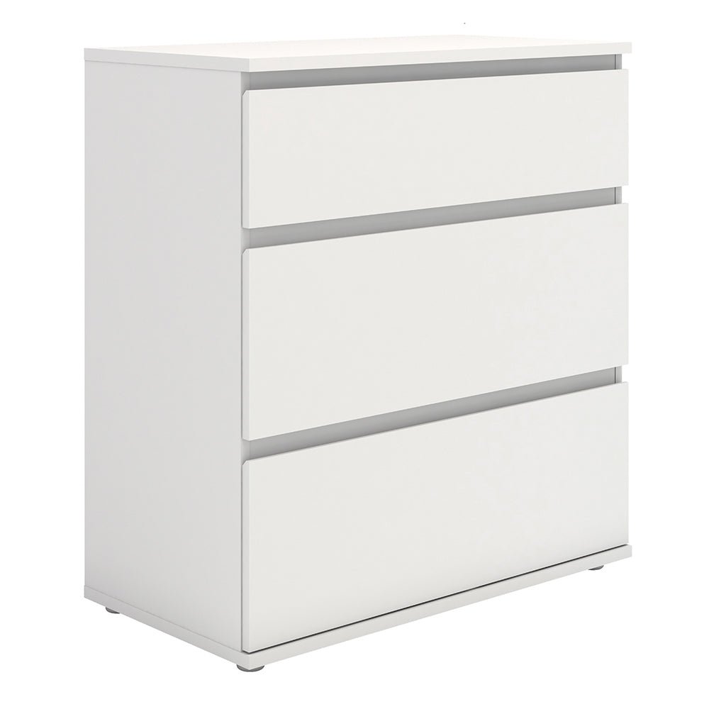 Nova Chest of 3 Drawers in White – FTG