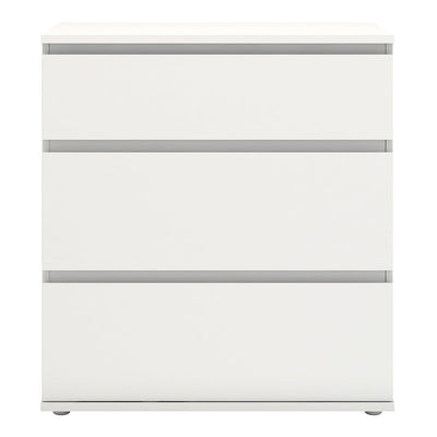 Nova Chest of 3 Drawers in White – FTG, view 2
