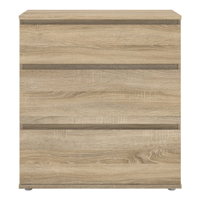 Nova Chest of 3 Drawers in Oak – FTG, view 2