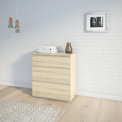 Nova Chest of 3 Drawers in Oak – FTG, view 5