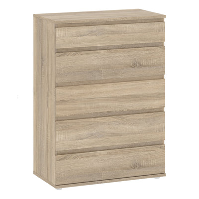 Nova Chest of 5 Drawers in Oak – FTG