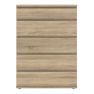 Nova Chest of 5 Drawers in Oak – FTG, view 2
