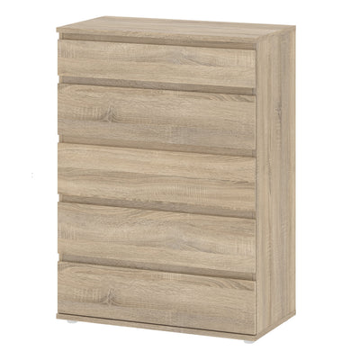 Nova Chest of 5 Drawers in Oak – FTG, view 3