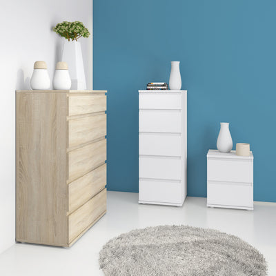 Nova Chest of 5 Drawers in Oak – FTG, view 4