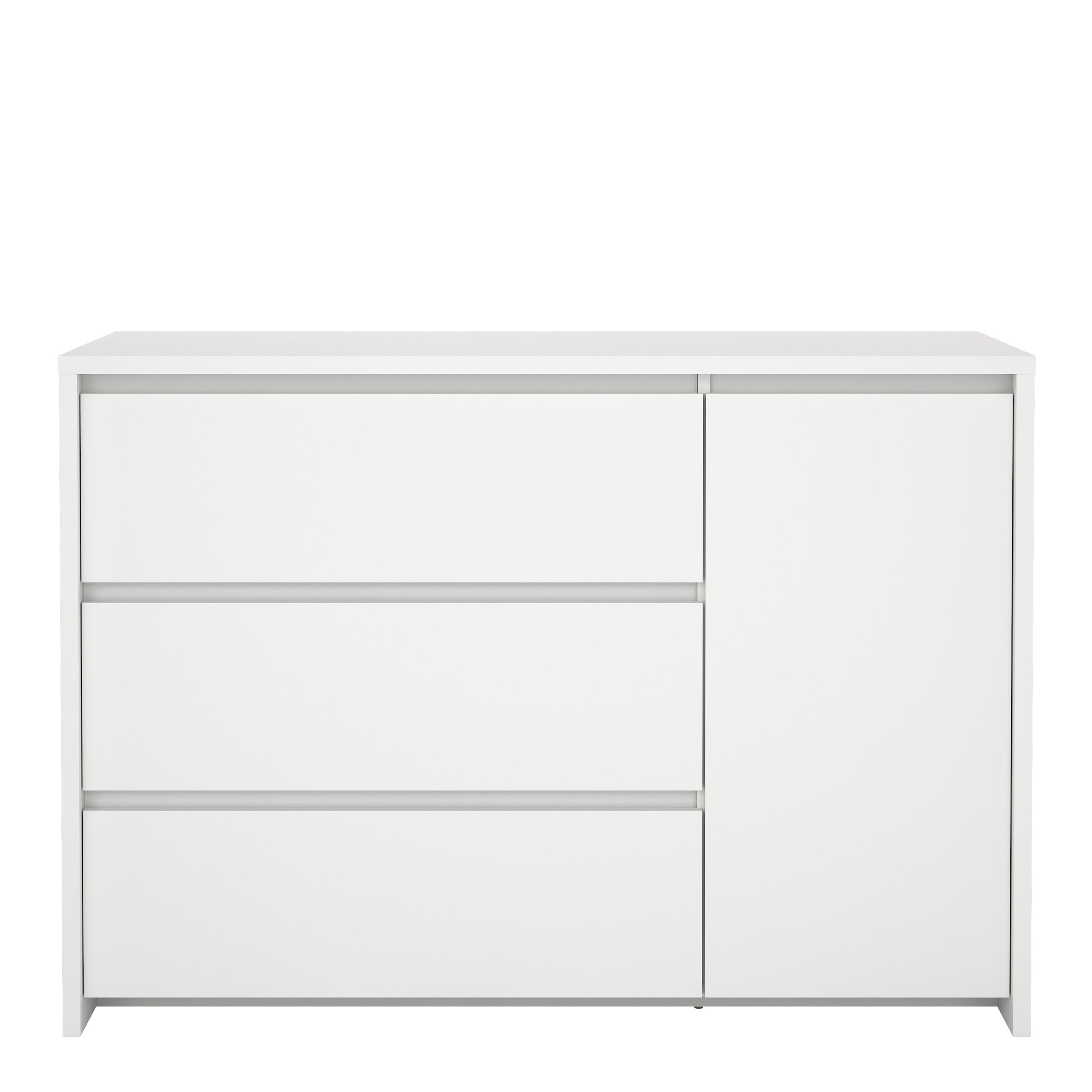 Next Sideboard with 1 door and 3 drawers White – FTG, view 2
