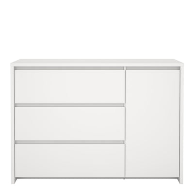 Next Sideboard with 1 door and 3 drawers White – FTG, view 2
