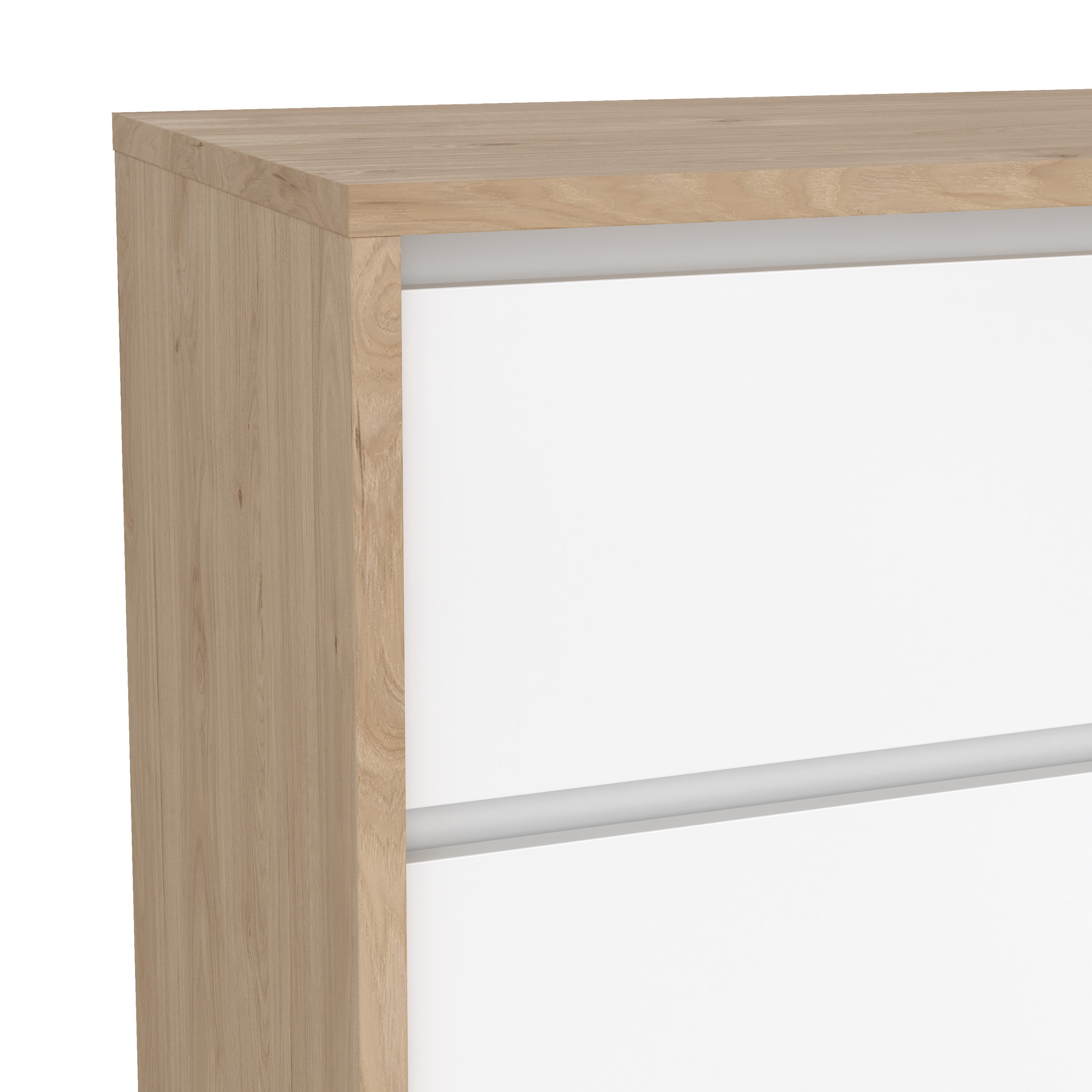 Next Sideboard with 1 door and 3 drawers Jackson Hickory White high gloss – FTG, view 8