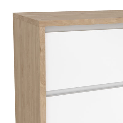 Next Sideboard with 1 door and 3 drawers Jackson Hickory White high gloss – FTG, view 8