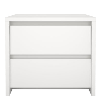 Next Nightstand 2 drawers White – FTG, view 2