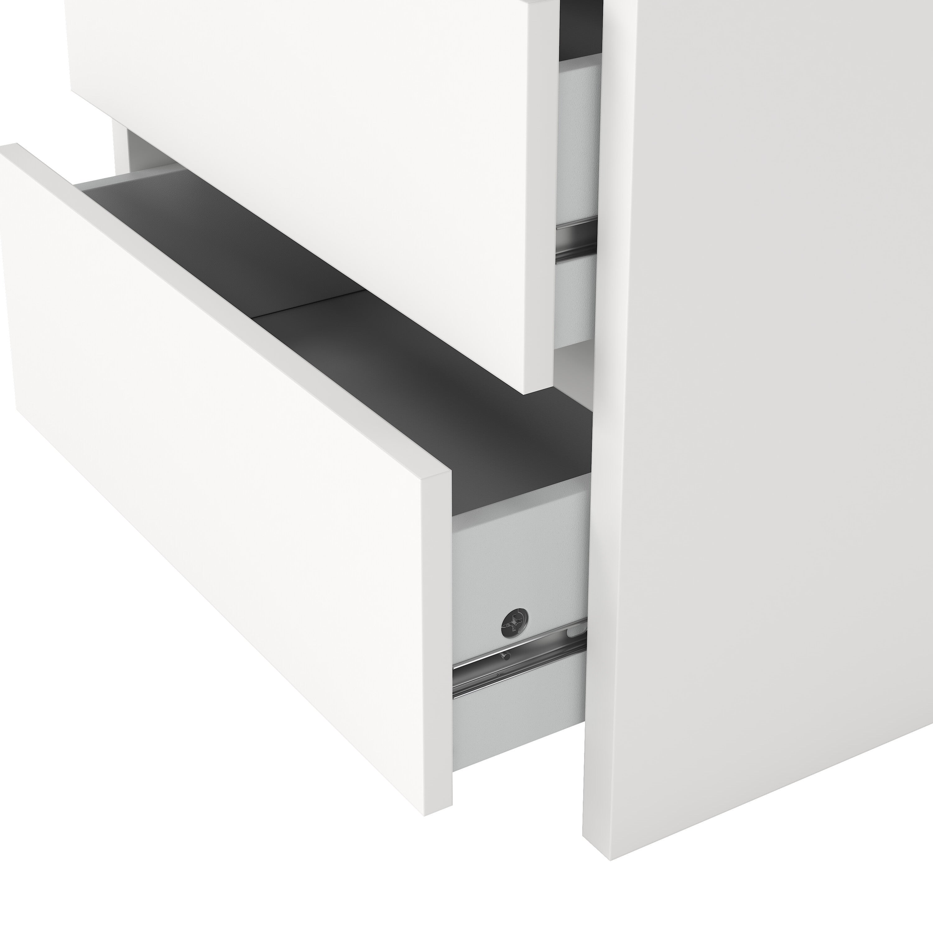 Next Nightstand 2 drawers White – FTG, view 9