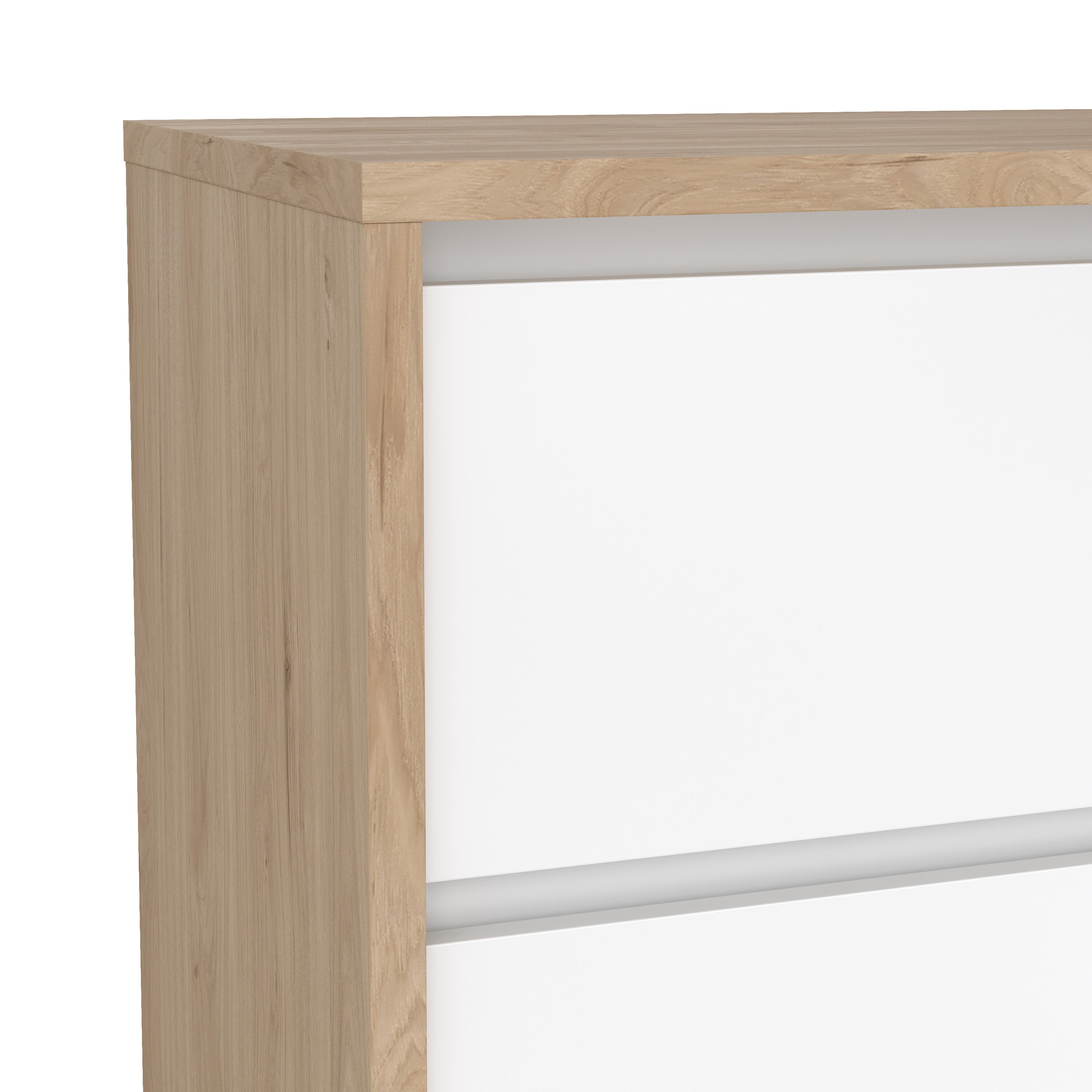 Next Chest 3 drawers Jackson Hickory White high gloss – FTG, view 8