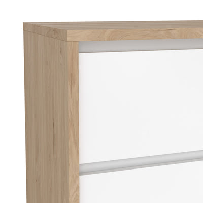 Next Chest 3 drawers Jackson Hickory White high gloss – FTG, view 8
