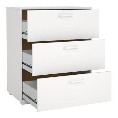 Sofia Chest 3 drawers White – FTG, view 3