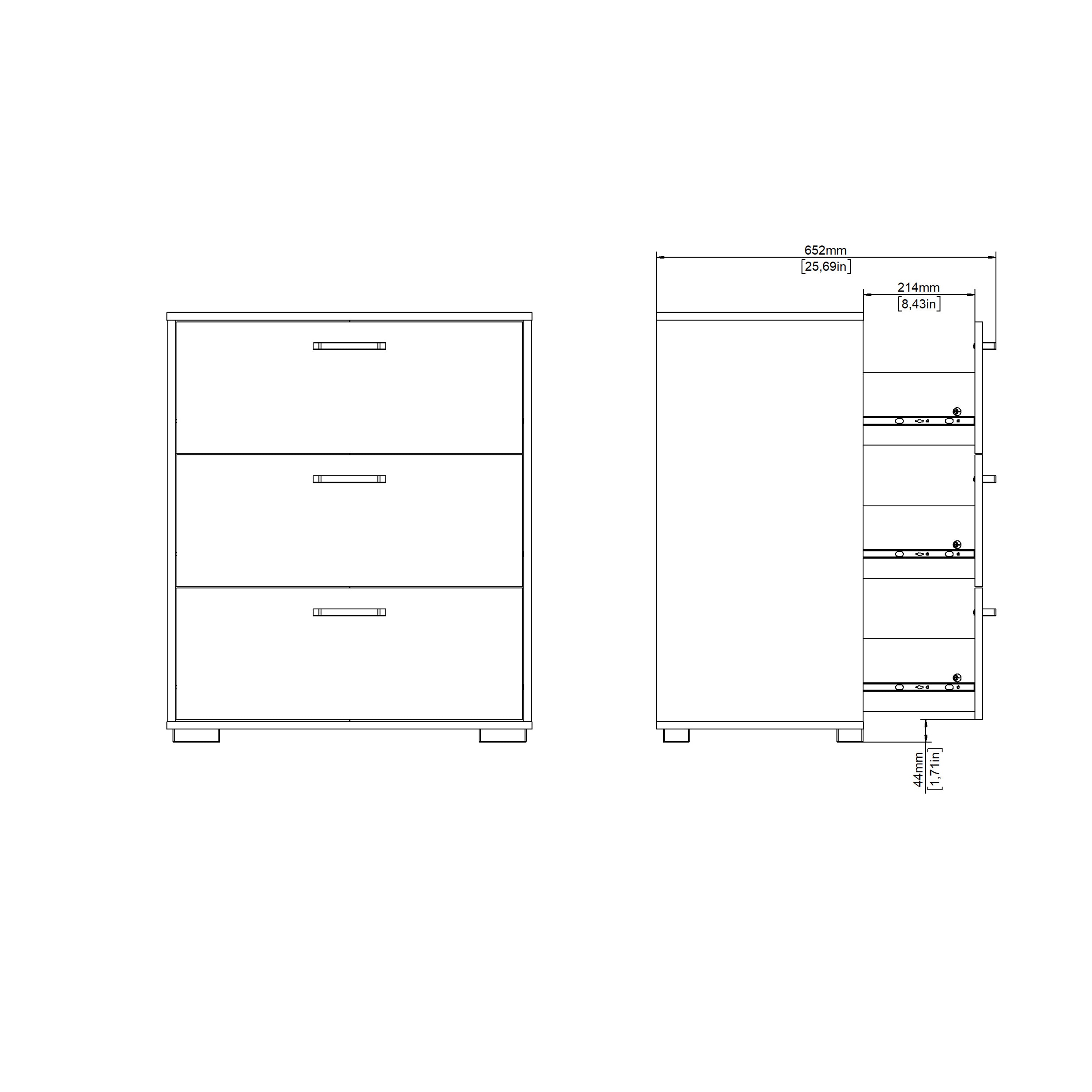 Sofia Chest 3 drawers Jackson Hickory – FTG, view 14